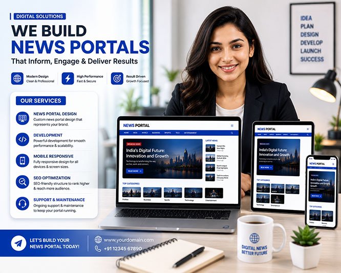 Snow Blue Media Android and iOS news portal mobile app development