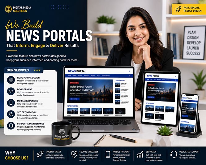 SEO-conscious news portal redesign and content migration planning by Snow Blue Media